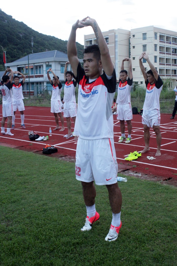Ngoài trường hợp của Phước Vĩnh, tất cả 23 tuyển thủ còn lại đã trở lại tập luyện rất hăng say...